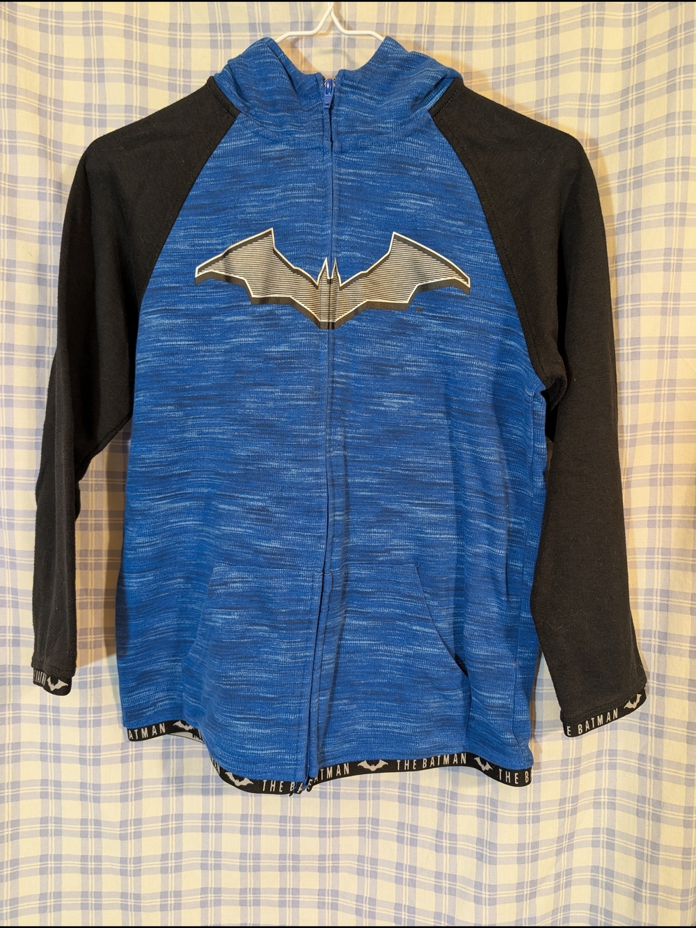 DC The Batman Logo Tee in Blue with Black Print